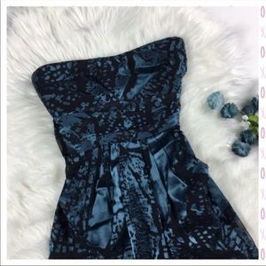 Black & Blue Lace Dress